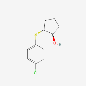 (1R,2R)-2-[(4-chlorophenyl)sulfanyl]cyclopentan-1-ol