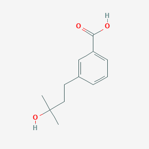 molecular formula C12H16O3 B1474223 3-(3-Hydroxy-3-methylbutyl)benzoic acid CAS No. 1330754-45-4
