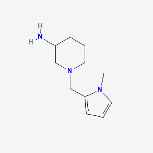 molecular formula C11H19N3 B1474224 1-[(1-methyl-1H-pyrrol-2-yl)methyl]piperidin-3-amine CAS No. 1710282-58-8