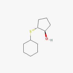 molecular formula C11H20OS B1474227 (1R,2R)-2-(cyclohexylsulfanyl)cyclopentan-1-ol CAS No. 1932507-26-0