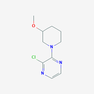 molecular formula C10H14ClN3O B1474228 2-Chloro-3-(3-methoxypiperidin-1-yl)pyrazine CAS No. 1601905-61-6