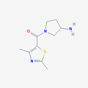 1-(2,4-Dimethyl-1,3-thiazole-5-carbonyl)pyrrolidin-3-amine
