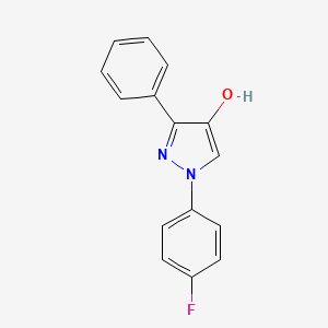 molecular formula C15H11FN2O B1474252 1-(4-Fluorophenyl)-3-phenyl-1H-pyrazol-4-ol CAS No. 1202029-28-4