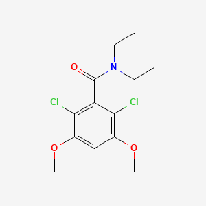 molecular formula C13H17Cl2NO3 B1474255 2,6-dichloro-N,N-diethyl-3,5-dimethoxybenzamide CAS No. 1803599-10-1