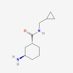 molecular formula C11H20N2O B1474260 trans-3-Amino-cyclohexanecarboxylic acid cyclopropylmethylamide CAS No. 2150099-19-5