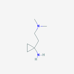 molecular formula C7H16N2 B1474262 1-(2-(Dimethylamino)ethyl)cyclopropan-1-amine CAS No. 1480162-65-9