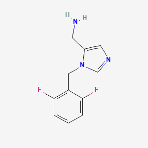 (1-(2,6-difluorobenzyl)-1H-imidazol-5-yl)methanamine