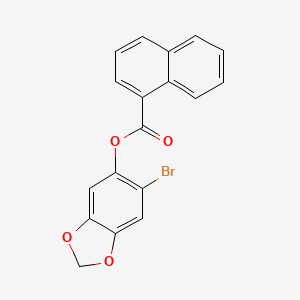 (6-Bromo-1,3-benzodioxol-5-yl) naphthalene-1-carboxylate