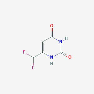 molecular formula C5H4F2N2O2 B1474270 6-(difluoromethyl)pyrimidine-2,4(1H,3H)-dione CAS No. 1706456-86-1