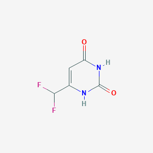 molecular formula C5H4F2N2O2 B1474270 6-(二氟甲基)嘧啶-2,4(1H,3H)-二酮 CAS No. 1706456-86-1