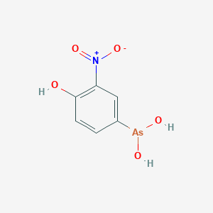 (4-Hydroxy-3-nitrophenyl)arsonous acid