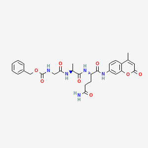 molecular formula C28H31N5O8 B1474273 Z-Gly-Ala-Gln-AMC CAS No. 201928-35-0