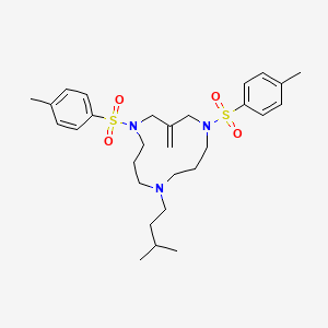 1,5,9-Triazacyclododecane, 9-(3-methylbutyl)-3-methylene-1,5-bis[(4-methylphenyl)sulfonyl]-