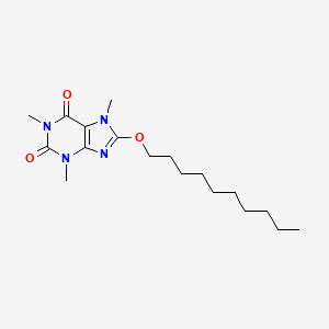 8-(Decyloxy)-1,3,7-trimethyl-3,7-dihydro-1h-purine-2,6-dione