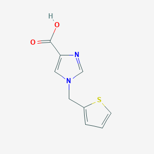 molecular formula C9H8N2O2S B1474275 1-(thiophen-2-ylmethyl)-1H-imidazole-4-carboxylic acid CAS No. 1537142-47-4