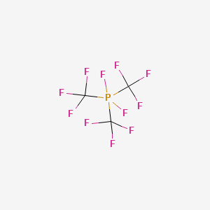 molecular formula C3F11P B14742758 Phosphorane, difluorotris(trifluoromethyl)- CAS No. 661-45-0