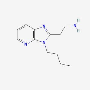 molecular formula C12H18N4 B1474276 2-(3-butyl-3H-imidazo[4,5-b]pyridin-2-yl)ethan-1-amine CAS No. 1494514-53-2