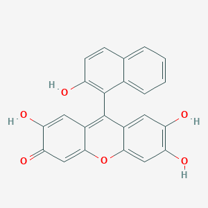 1-(2,3,6,7-Tetrahydroxy-9H-xanthen-9-ylidene)naphthalen-2(1H)-one