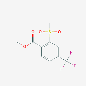 molecular formula C10H9F3O4S B1474278 Methyl 2-methanesulfonyl-4-(trifluoromethyl)benzoate CAS No. 300571-21-5