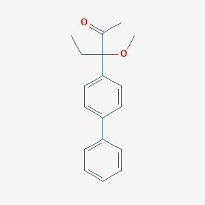 3-(Biphenyl-4-yl)-3-methoxypentan-2-one