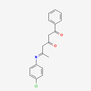 (5e)-5-[(4-Chlorophenyl)imino]-1-phenylhexane-1,3-dione