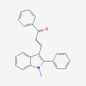 3-(1-Methyl-2-phenyl-1H-indol-3-yl)-1-phenylprop-2-en-1-one