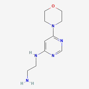 molecular formula C10H17N5O B1474282 N'-(6-morpholinopyrimidin-4-yl)ethane-1,2-diamine CAS No. 1706457-74-0
