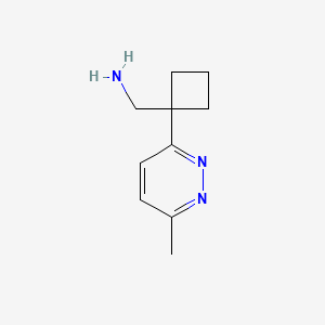 molecular formula C10H15N3 B1474285 (1-(6-Methylpyridazin-3-yl)cyclobutyl)methanamine CAS No. 1518133-57-7