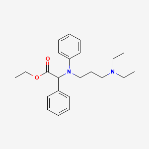 ethyl 2-[N-[3-(diethylamino)propyl]anilino]-2-phenylacetate