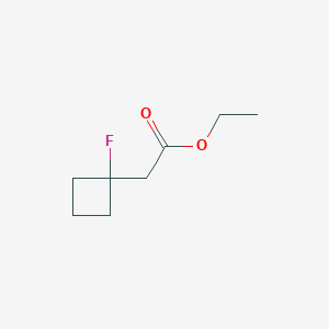 molecular formula C8H13FO2 B1474289 Ethyl 2-(1-fluorocyclobutyl)acetate CAS No. 1445951-04-1