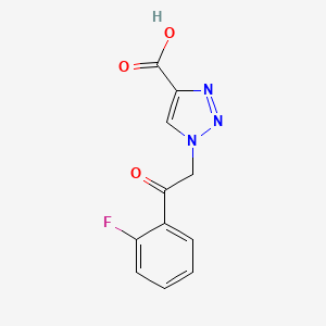 1-[2-(2-fluorophenyl)-2-oxoethyl]-1H-1,2,3-triazole-4-carboxylic acid