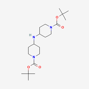 molecular formula C20H37N3O4 B1474299 二叔丁基 4,4'-偶氮二联哌啶-1-羧酸酯 CAS No. 1404196-18-4