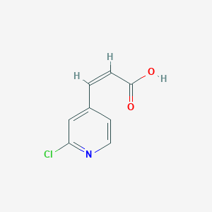 molecular formula C8H6ClNO2 B1474314 (2Z)-3-(2-氯吡啶-4-基)丙-2-烯酸 CAS No. 1379423-73-0