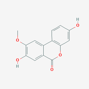 molecular formula C14H10O5 B1474318 3,8-Dihydroxy-9-methoxy-6H-dibenzo[b,d]pyran-6-one CAS No. 1006683-96-0