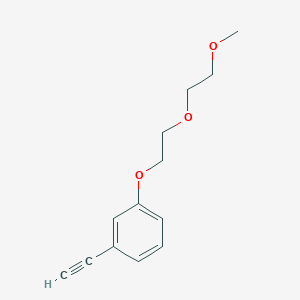 molecular formula C13H16O3 B1474319 3-(2-(2-甲氧基乙氧基)乙氧基)苯乙炔 CAS No. 2166545-53-3