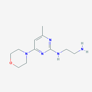 molecular formula C11H19N5O B1474326 N1-(4-methyl-6-morpholinopyrimidin-2-yl)ethane-1,2-diamine CAS No. 1706437-95-7