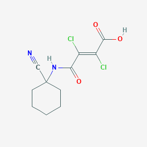 2,3-Dichloro-3-(1-cyano-cyclohexylcarbamoyl)-acrylic acid