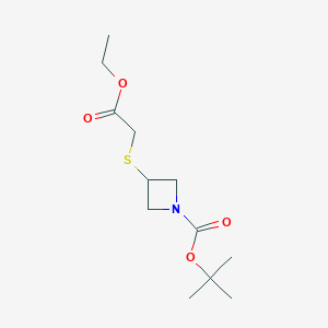 tert-Butyl 3-((2-ethoxy-2-oxoethyl)-thio)azetidine-1-carboxylate