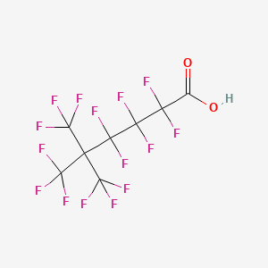 molecular formula C8HF15O2 B1474335 2,2,3,3,4,4,6,6,6-Nonafluoro-5,5-bis(trifluoromethyl)hexanoic acid CAS No. 1144512-34-4