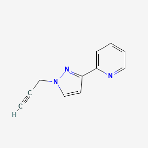 molecular formula C11H9N3 B1474336 2-(1-Propargyl-1H-pyrazole-3-yl)pyridine CAS No. 1656288-73-1