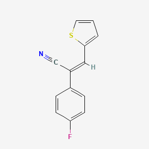 (Z)-2-(4-Fluorophenyl)-3-(2-thienyl)acrylonitrile