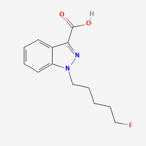 molecular formula C13H15FN2O2 B1474345 1-(5-Fluoropentyl)-1H-indazole-3-carboxylic acid CAS No. 1535166-43-8