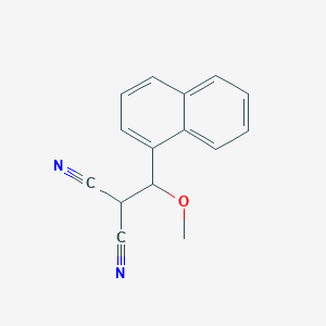 molecular formula C15H12N2O B1474352 2-(Methoxy(naphthalen-1-yl)methyl)malononitrile CAS No. 1395492-78-0