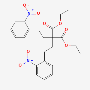 Diethyl 2,2-bis[2-(2-nitrophenyl)ethyl]propanedioate