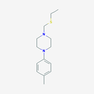 1-[(Ethylsulfanyl)methyl]-4-(4-methylphenyl)piperazine