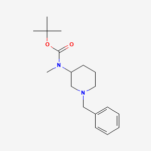 molecular formula C18H28N2O2 B1474359 叔丁基(1-苄基哌啶-3-基)(甲基)氨基甲酸酯 CAS No. 172477-99-5