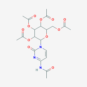 [6-(4-Acetamido-2-oxopyrimidin-1-yl)-3,4,5-triacetyloxyoxan-2-yl]methyl acetate