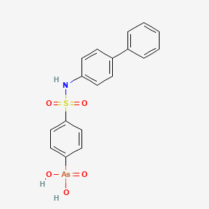 P-(4-Biphenylylsulfamoyl)benzenearsonic acid