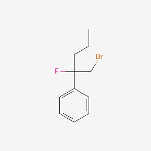 molecular formula C11H14BrF B1474362 (1-Bromo-2-fluoropentan-2-yl)benzene CAS No. 180347-98-2