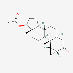 (1s,3As,3br,5as,7ar,8as,8bs,8cs,10as)-8b,10a-dimethyl-7-oxooctadecahydrocyclopenta[a]cyclopropa[g]phenanthren-1-yl acetate